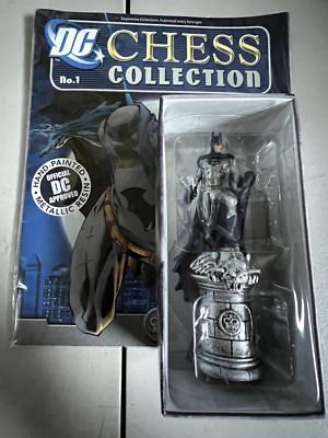 Eaglemoss DC Chess Collection Batman No. 1 White King w/ Magazine