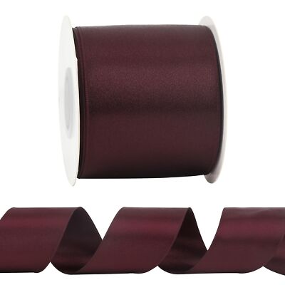 Burgundy Burlap Ribbon - 1 Inch X 10 Yards, Wired Edges, Natural Linen Look For DIY Crafts, Wreaths & Gift Wrapping - View #8
