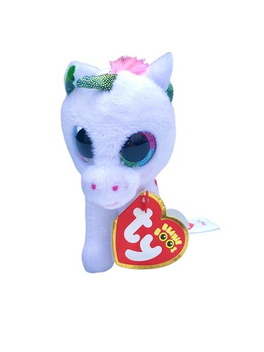 Ty Beanie Boo Pixy Unicorn Backpack/Key Clip White(KC-H-100)
