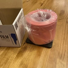 Pink Barrier Film, Plastic Sheeting Dental, Adhesive Surface 1200 4" x 6" Sheets