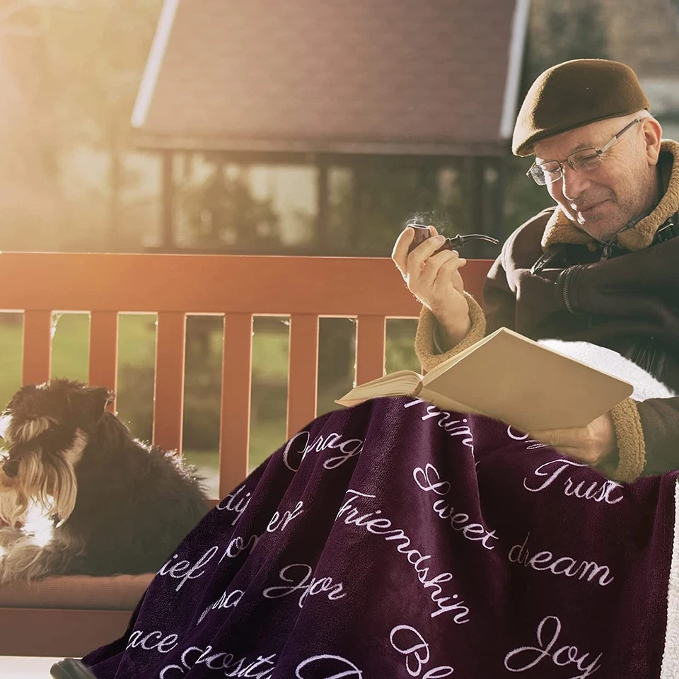 Manta de felpa súper suave polar Sherpa franela sofá cama 50" x 60" Foto 3 de 4