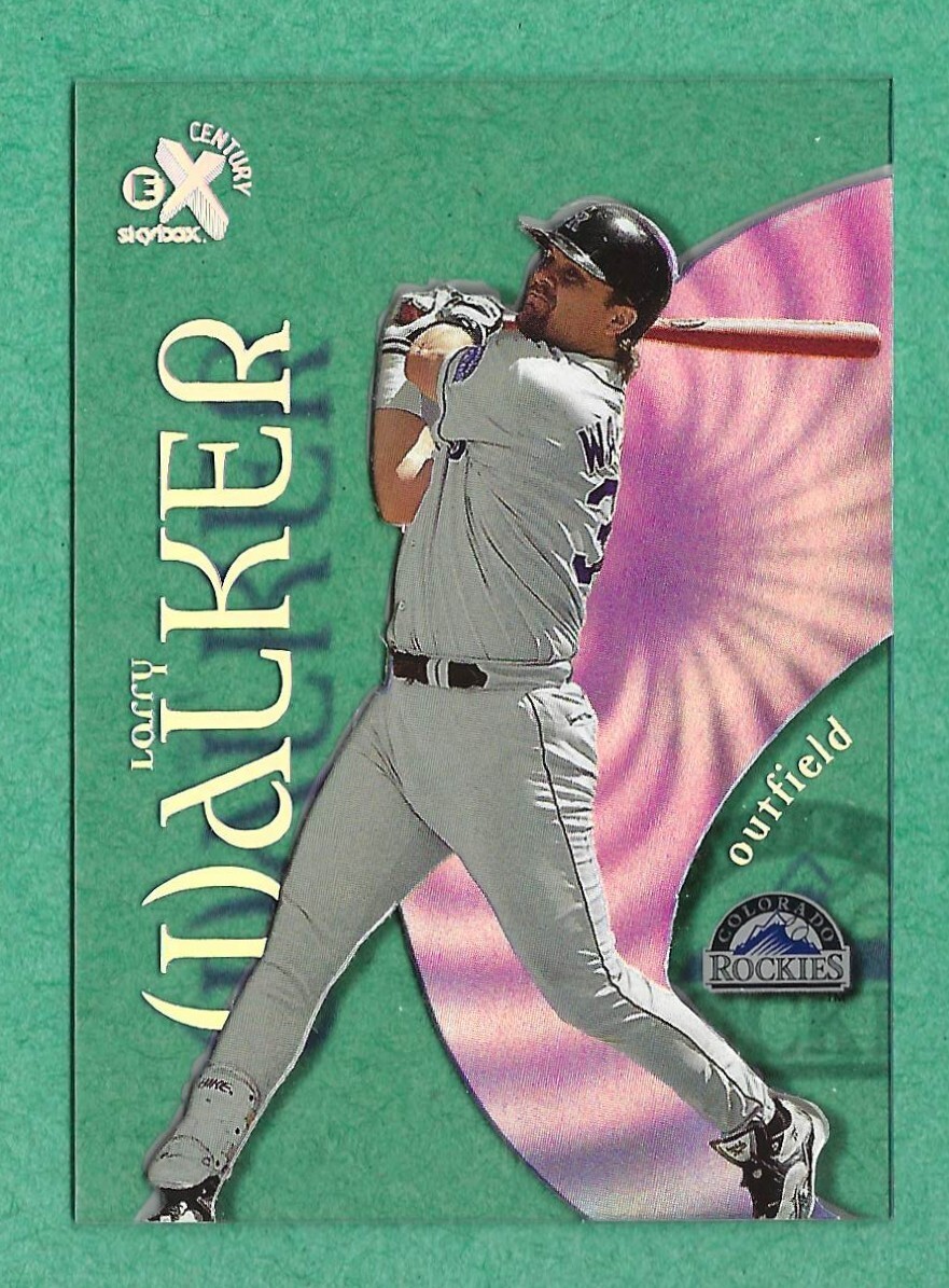 1999 E-X Century Baseball - Larry Walker #26 Rockies HOF