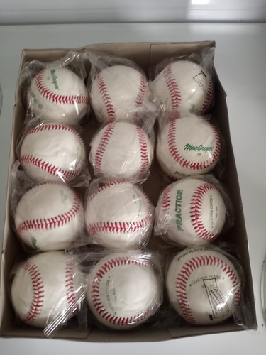 MacGregor Official Practice Baseballs 79PX Case of 12 New - Picture 2 of 3