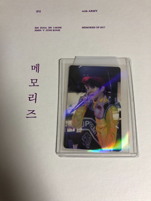 BTS MEMORIES OF 2017 DVD FULL SET JUNGKOOK Photocard Bangtan Boys