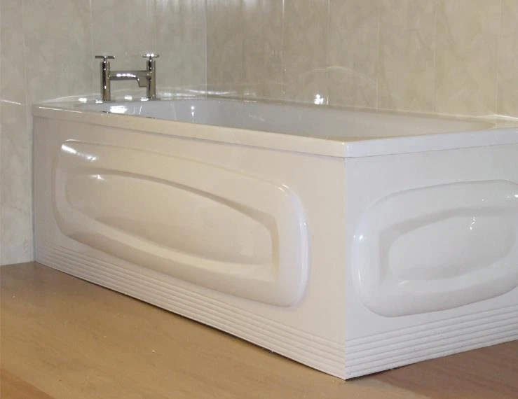 TROJAN Collage Oval White Gloss Acrylic 1700mm X 530mm Bath Front Panel (151/000)