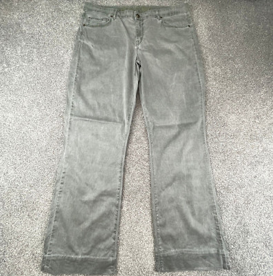 CJ By Cookie Johnson Jeans Women's 38 Grace Bootcut Olive Stretch Pants USA Made