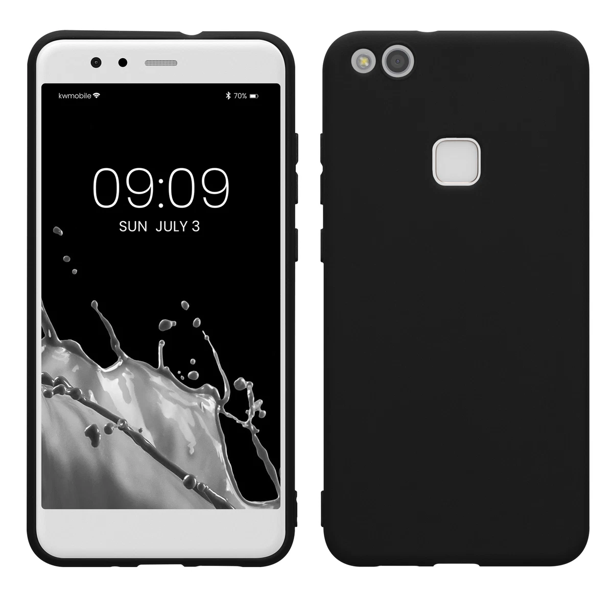 Cadorabo Custodia Per Huawei P10 In Frost Lilla Bordeaux - Morbida Cover Protettiva Sottile Di Silicone TPU Con Bordo Protezione - Ultra Slim Case Antiurto Gel Back Bumper Guscio