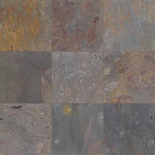 Peacock 12 In. X 12 In. Gauged Slate Floor And Wall Tile (10 Sq. Ft. / Case) |