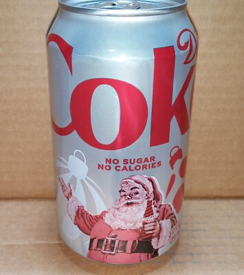 Diet Coke Coca-Cola 12 oz Christmas Santa Can - ''Recycle Me'' - 2024