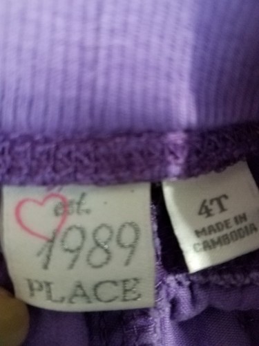 Girls Outfit - Sz 4, 2 Pc Set Purple, Pants, Hoodie, Floral, Children's Place - Picture 9 of 12