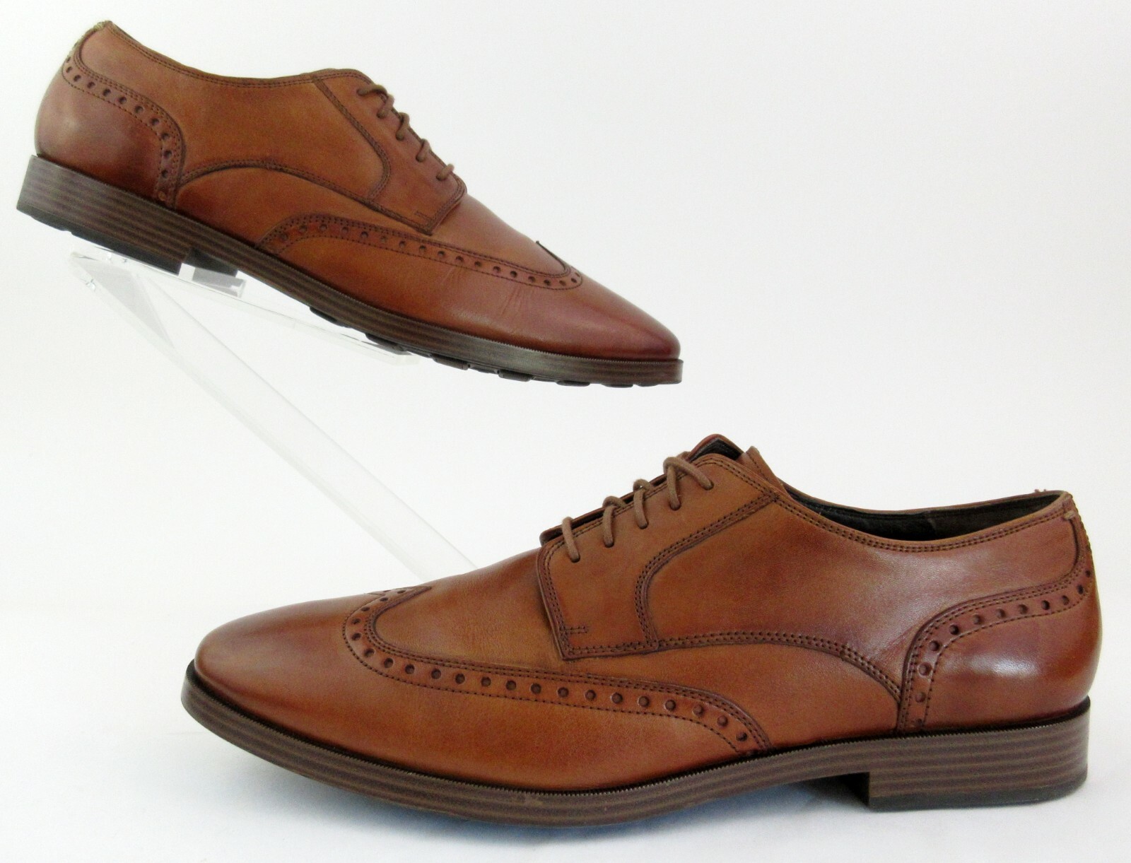 SAOLA Scarpe eleganti Cole Haan Jay Grand Wingtip British Tan taglia 11 5 quasi come nuove!