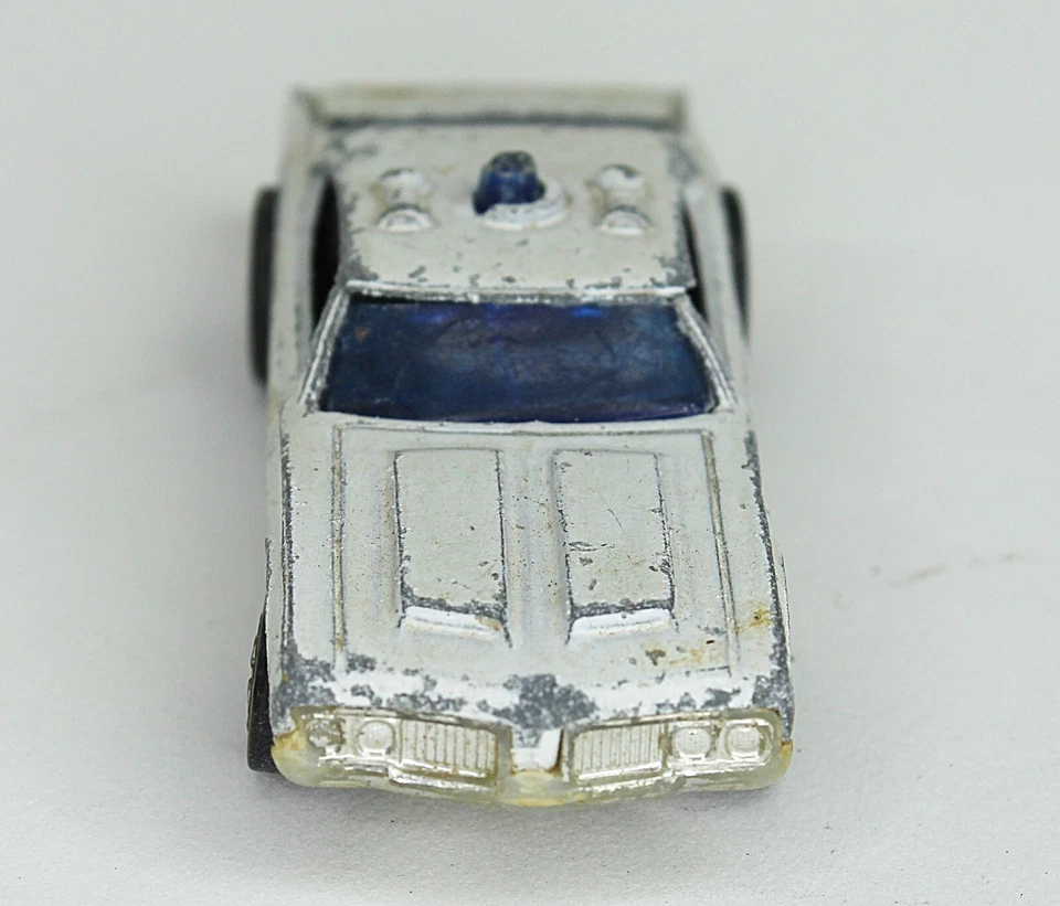 De colección Original RedLine Hot Wheels Police Cruiser 1973 Hong Kong Blanco Foto 4 de 4