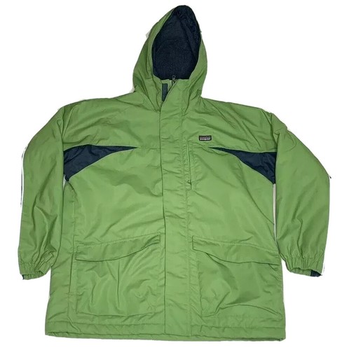Boys Patagonia Coat XL Green \u0026 Nvy blue 