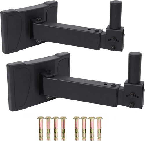 Nbguigdstr Heavy Duty Speaker Mounts Ondersteuning tot 80 lbs | Speaker Wand-, Plafond of Plank Mount | Speaker Wandmontage Beugels Houders en Stand Mount | Verstelbare Swivel & Tilt (2 stuks, Zwart Nbguigdstr Heavy Duty Speaker Mounts Ondersteuning tot 80 lbs | Speaker Wand-, Plafond of Plank Mount | Speaker Wandmontage Beugels Houders en Stand Mount | Verstelbare Swivel & Tilt (2 stuks, Zwart