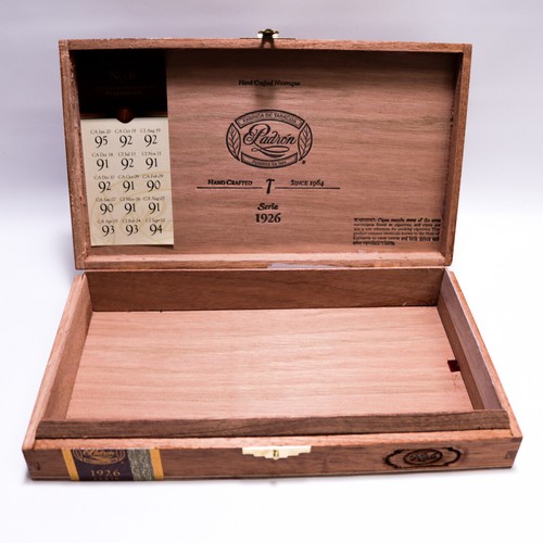 Padron Serie 1926 Nr. 6 leere Holz Zigarrenkisten 10" x 5,75" x 1,75" ~ - Bild 2 von 6