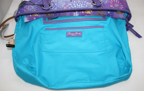 Disney Parks Dooney & Bourke Mickey Castle Purple Tote Bag Purse Joey Chou NEW - Picture 19 of 20