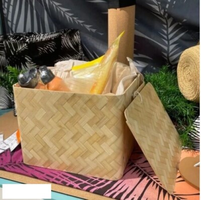 New IKEA Limited edition KASEBERGA Cool basket, bamboo, 20514112,Picnic  Basket | eBay