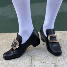 Victorian Baroque 18th Century Costume Frock Shoes Masquerade Noble High Heels