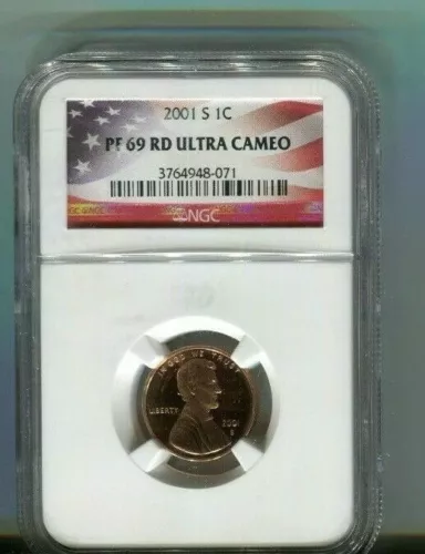 2001-S Lincoln Cent Proof - NGC PF69 RD Ultra Cameo  