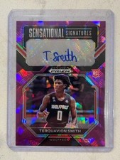 TERQUAVION SMITH 76ers 2023-24 Prizm Draft Picks Purple Ice AUTO /99 QTY Avail