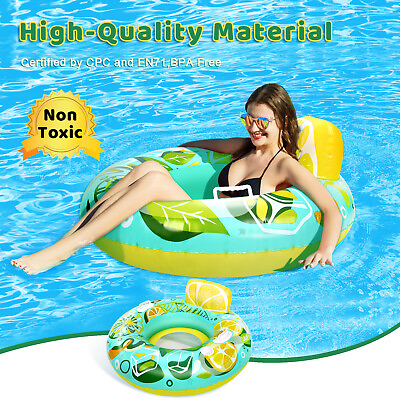 #ad 42quot; Swimming Floats Inflatable Pool Raft Float Beach Party Swim Circle Ring Kids