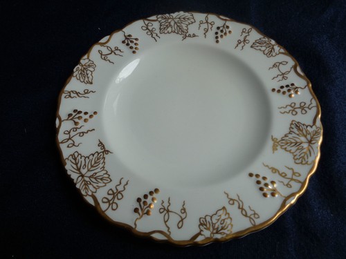 Vintage Royal Crown Derby Vine Bone China Bread And Butter Plate 839130