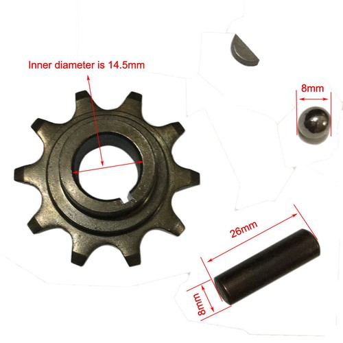 10T Small Chain Sprocket Bucking Bar Set 2 Stroke 80cc Gas Motorized