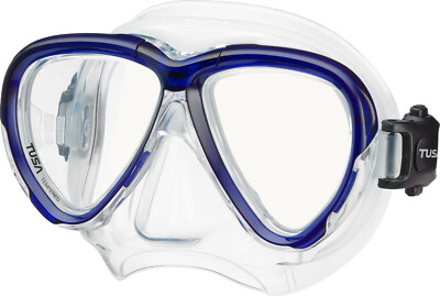 Tusa Intega Mask Scuba Diving, FreeDiving, Snorkeling Cobalt Blue M-2004-CBL