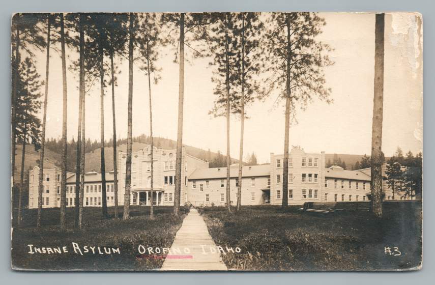 Insane Asylum OROFINO Idaho RPPC Rare Antique State Mental Hospital