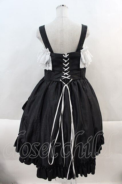 Atelier Pierrot / Bustle Corset Jumper Skirt 3 Black X White Atelier Pierrot / Bustle Corset Jumper Skirt 3 Black X White