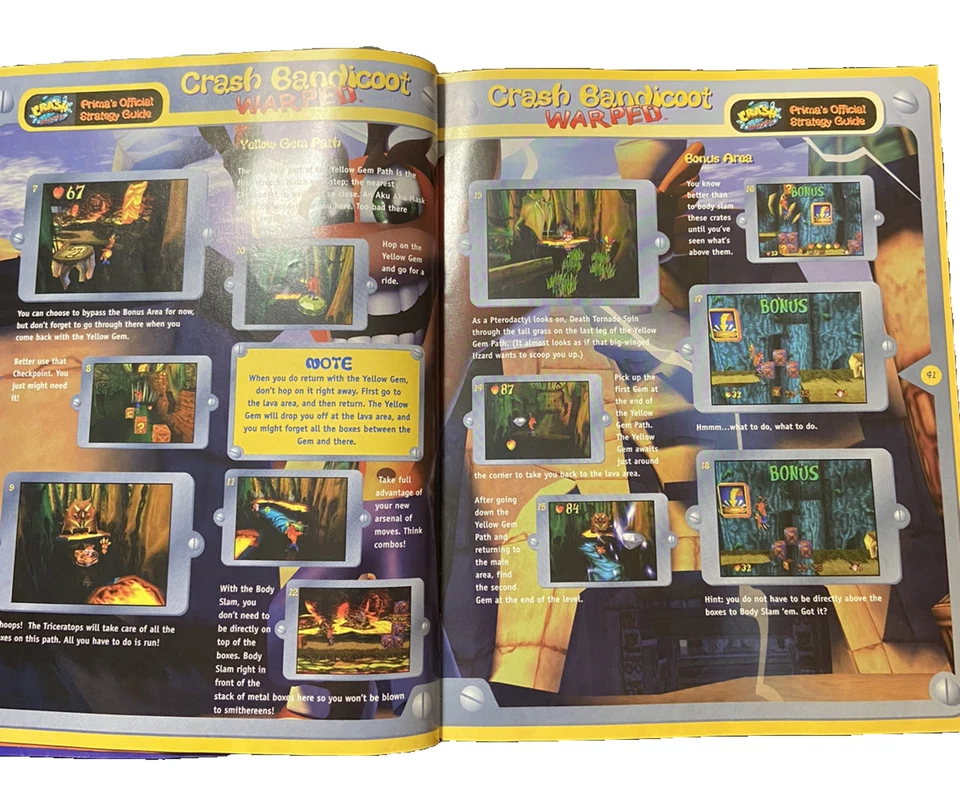 Crash Bandicoot 3 Warped (PlayStation 1, 1998) PS1, con guía del jugador, LOTE PS1 Foto 3 de 4