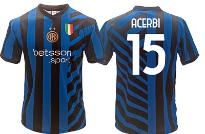 Trikot Acerbi Inter Home 2024 2025 Nabeel Offizielle Francesco 15 Zwei Sterne