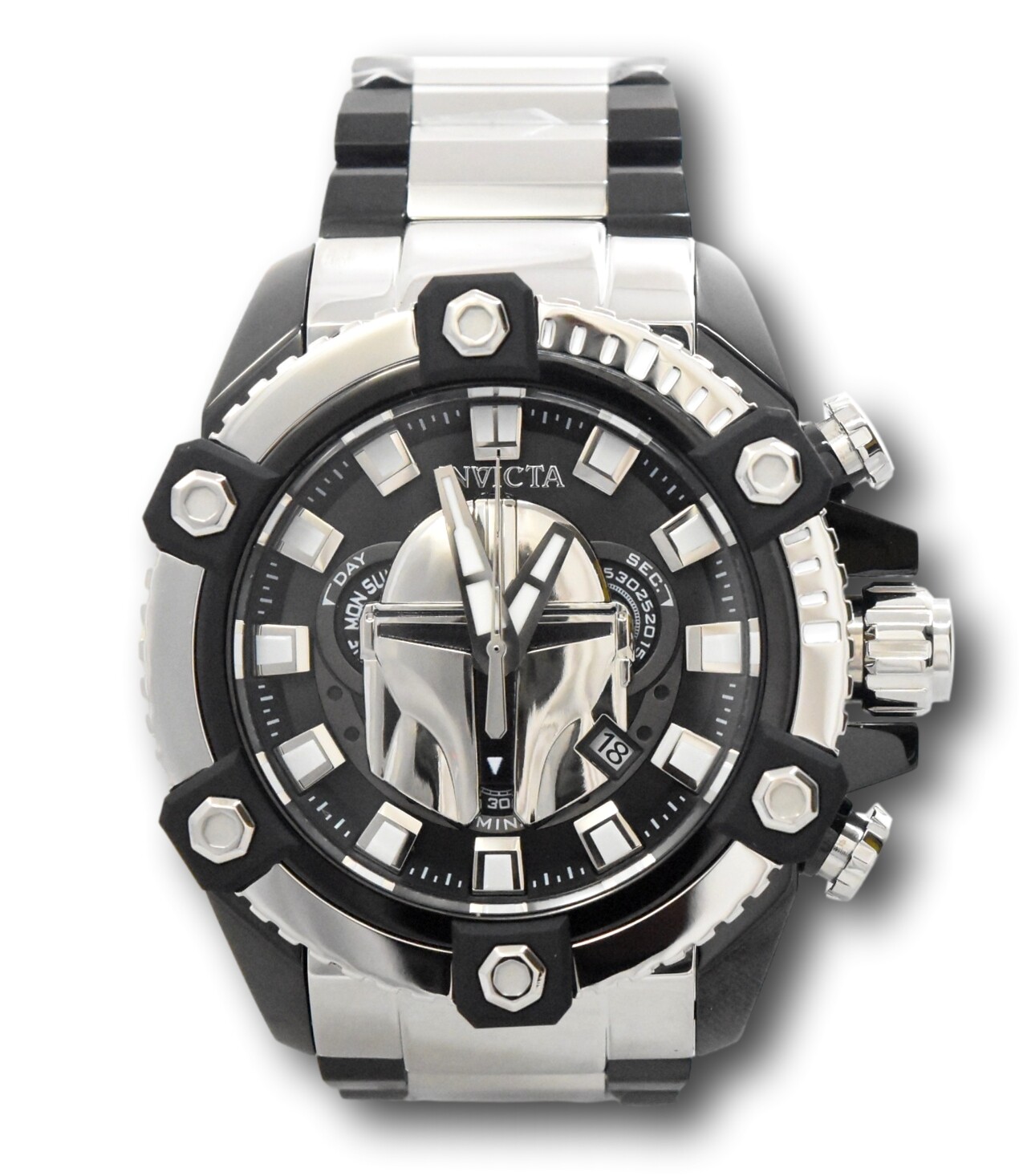 Invicta Star Wars Mandalorian Mens 56mm Limited Ed Swiss Chronograph Watch 34882