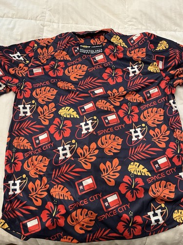 Houston Astros Space City Hawaiian Shirt NEW Adult XL Size - Picture 2 of 2
