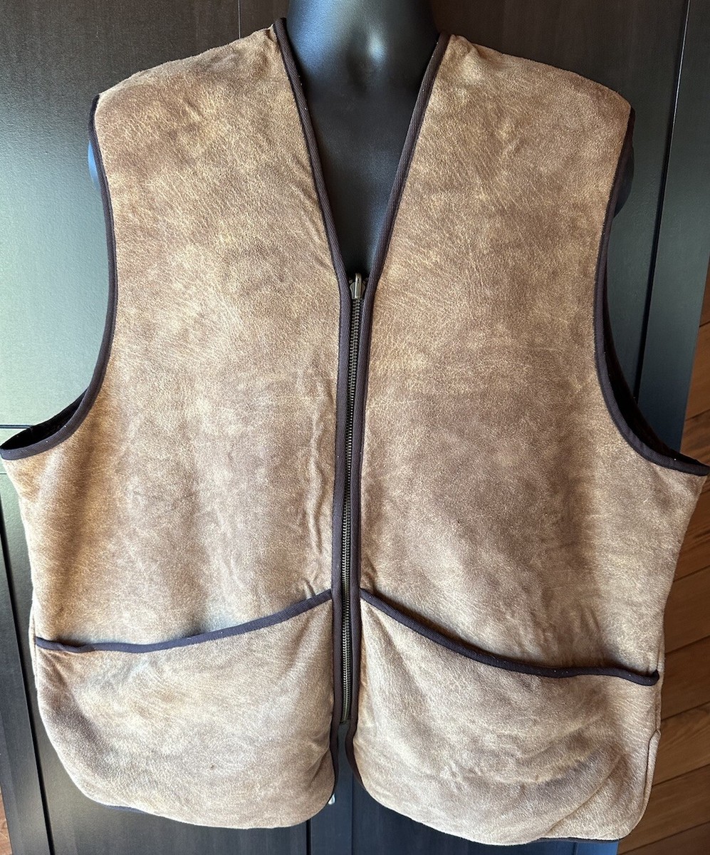 BARBOUR Suede Touch XXL Made in England Mens Sherpa Pile Zip In