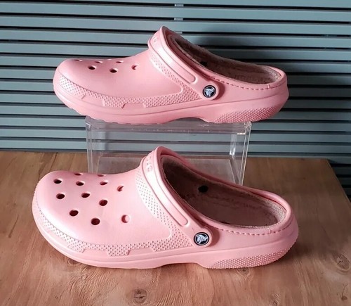CROCS Classic Lined Pink Lemonade Clogs Woman's Size 11 / Men's 9 | eBay