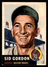 1953 Topps Baseball #117 Sid Gordon VG