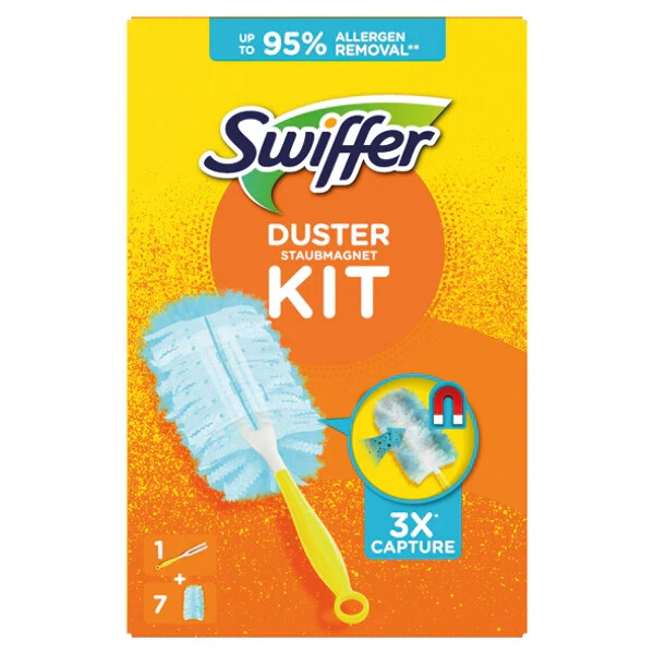 Swiffer kit magnétique attrape et retient la poussière pour allergiques