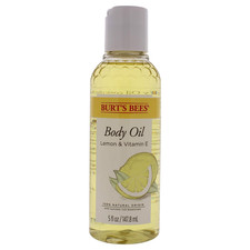 Body Oil - Lemon and Vitamin E Unisex Oil 5 Oz, White
