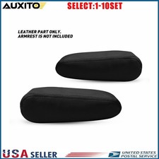 Fit Nissan Titan Armada 2004-2015 Front Seat Armrest Leather Cover Black 1-10x