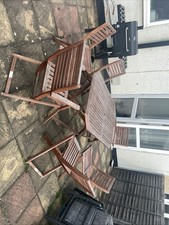 6 Piece Rowlinson  Wooden Garden Furniture Set