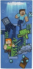 Minecraft Underwater Adventure Bath/Pool/Beach Towel - Super Soft  Absorbent...
