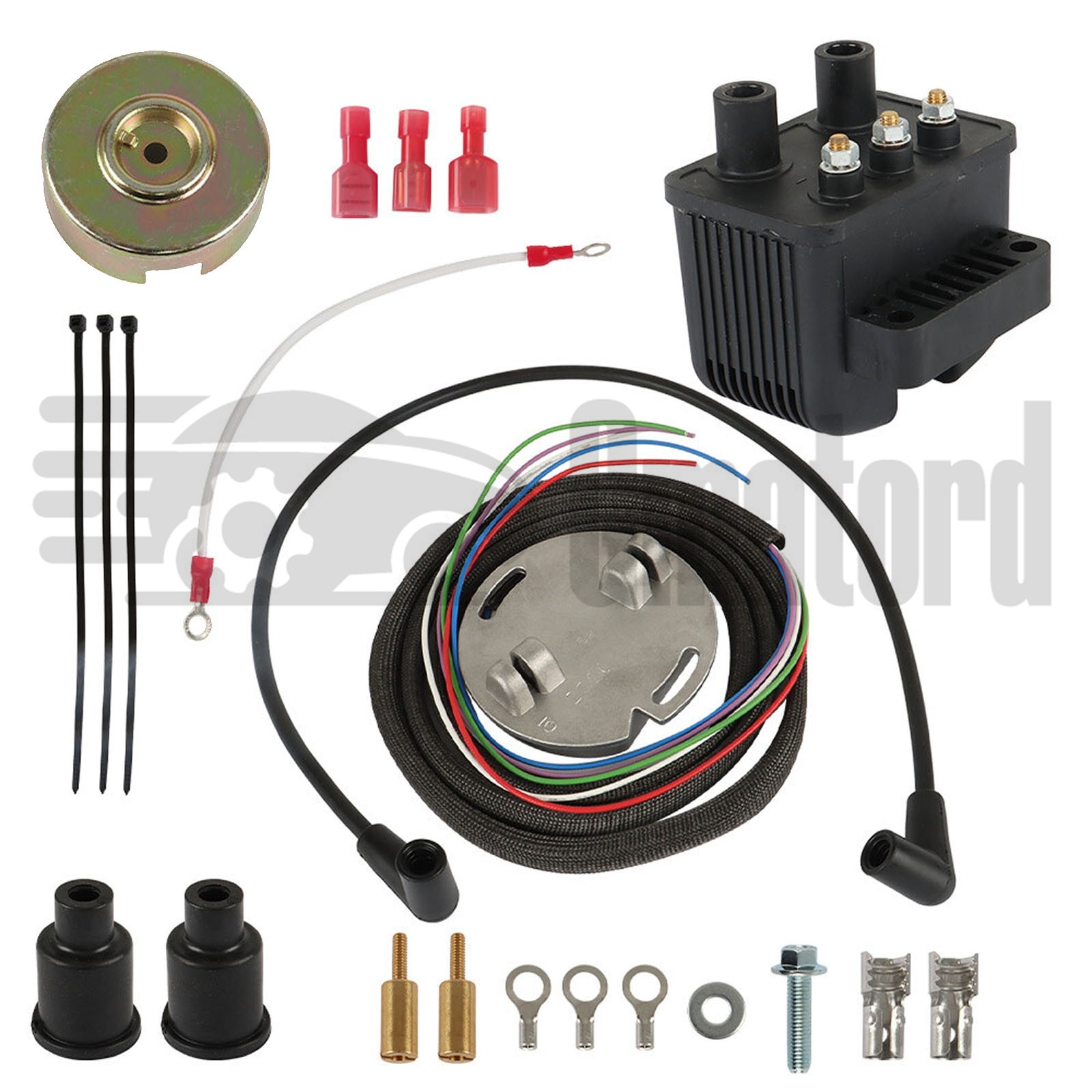 Single Fire Programmable Ignition Coil Kit 53-660 For EVO Big Twin XL Sportster