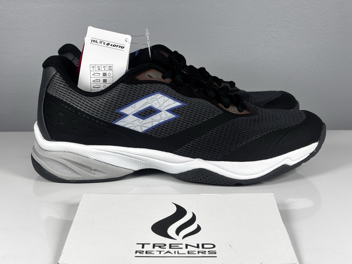 Lotto Mirage 400 ALR Tennis Pickleball Shoes Black Grey Men's Size