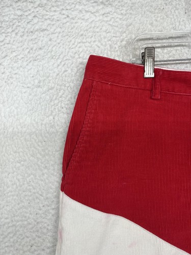 Vineyard Vines Pants Mens 32x30 Red White Corduroy Breakers Candy Cane Stripe - Picture 3 of 24