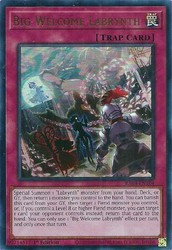 Big Welcome Labrynth RA04-EN104 Ultra Rare 1st Edition