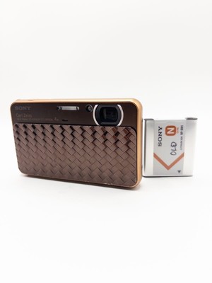 SONY Cyber Shot DSC-T99D 14.1MP 4x Compact Digital Camera Brown F/S From Japan