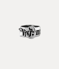 Vivienne Westwood Silver Plated Belt Ring size P 1/2