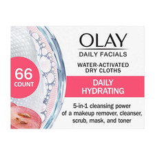 Makeup Remover Wipes, Daily Facials Hydrating Face Cleanser for Normal to Dry Sk