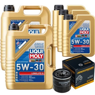DENCKERMANN Ölfilter Liqui Moly Longlife III 5W-30 13L für Nissan Micra IV 1.2